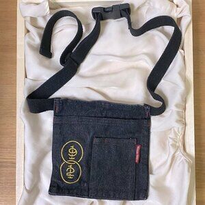 5/$25 Vintage Medium Rare Jean Pocket Cross Body Belt Bag